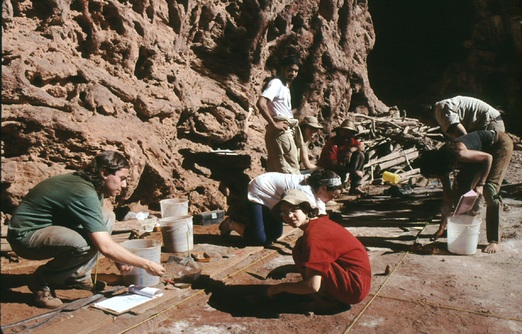 picture of rock shelter excavation